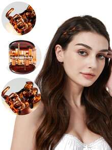 1 Can Of Small Mini Hair Clips, Women's Non Slip Plastic Clips (40PCS Per Can, Multiple Color Options) Fall Winter Claw Clip Hair Accessories For Women For Vacation Outfits Woman Elegant Hair Clutch