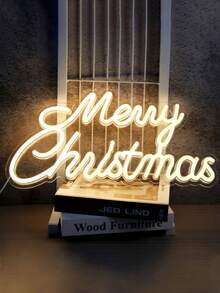 彩色裝飾霓虹燈 LED 燈牌 USB 供電 便攜易用 可選字句包括「Merry Christmas」、「Love」、「Happy Birthday」、「Let's Party」、「Marry Me」、「Baby」、「Boy Or Girl」、「Cheers To Love」等 - 彩色 - 查看 30