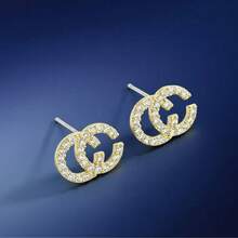 1 قطعة أقراط إبزيم بشكل C بتصميم أنيق، وصول جديد 2025