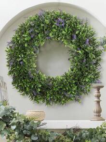 Conjunto de 2 Guirlandas Artificiais de Lavanda para o Natal, 40 cm (15,74 polegadas), Plantas Artificiais, Decorações Verdes, Decorações Perenes, Adequadas para Decorações de Escolas, Dormitórios, Escritórios, Festas, Eventos, Aniversários, Decoração de Casa, Hotéis, Restaurantes, Salas de Estar, Quartos, Casamentos, Banquetes, Cozinhas e Jardins, Decorações de Natal, Decoração de Casa e Presente de Ano Novo - Verde - Ver 11