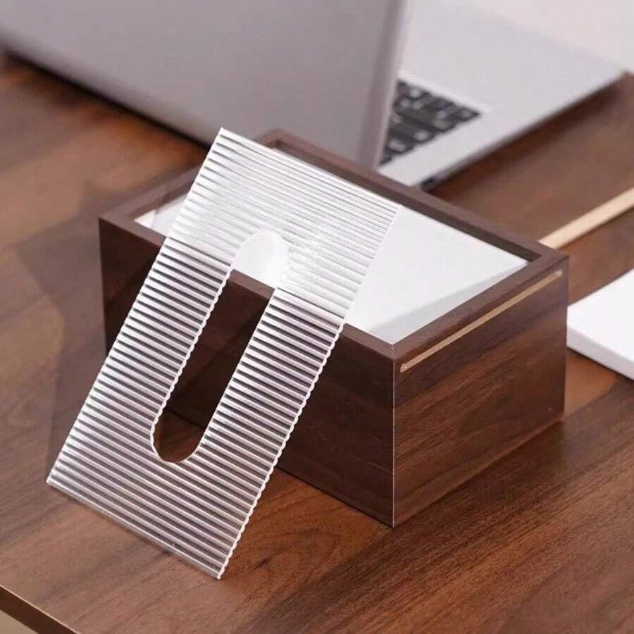 Boîte à mouchoirs en bois de noyer style zen, porte-serviettes de luxe pour table basse de salon, chambre à coucher, bureau