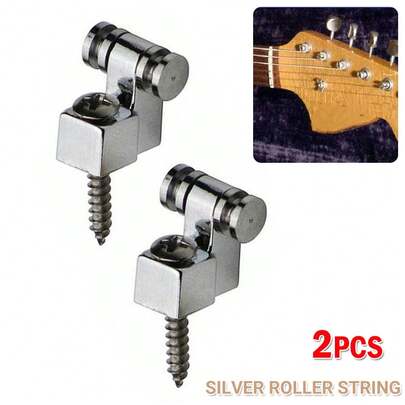 4x Roller String Retainer Trees For Stratocaster Telecaster Electric Guitar