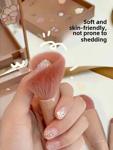 一套旅行化妆刷套装，全新6支迷你便携化妆刷带镜盒，粉色化妆包，多功能粉底刷、腮红刷、眼影刷、唇刷，旅行必备美妆工具，旅行便携化妆刷套装，便携式化妆刷套装，旅行必备，情人节礼物，价格实惠，旅行化妆刷，女士礼物，化妆师，专业全套化妆工具 - 藕粉色 - 查看 8