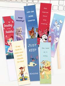 30pcs Cartoon Characters Paper Bookmarks - Perfect For Students & Book Lovers, Durable Daily Office Supplies | Back-To-School