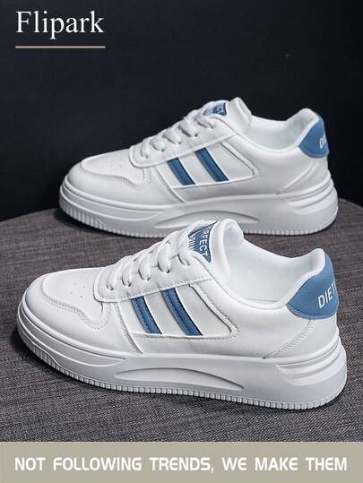 Flipark 一双百搭运动时尚女式休闲轻便小白鞋，学生鞋，小码适合娇小女性，适合身材娇小的女性。