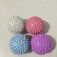 Reusable Laundry Ball Set (4 Pieces) - Removes Hair, Softens Clothes, Prevents Knots, Reduces Wrinkles, No Electricity Needed, Laundry Accessories, Extra Large Laundry Dryer Balls, Washing Machine Balls, Laundry Dryer Balls, Dryer Sheets - 4件(隨機顏色) - 查看 5