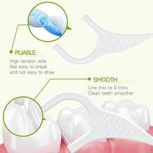 2 w 1 wielofunkcyjna nić dentystyczna w sztyfcie, nić dentystyczna o wysokiej elastyczności z miękką gumową końcówką, szczoteczka międzyzębowa
