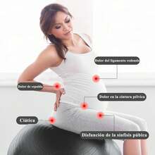 Pelota Pilates de 25cm/65cm ,Mini Pelotas de Yoga,Ball de Ejercicio Grande Antipinchazos,Pelotas para Fisioterapia Chica Antideslizante,Ideal para Entrenamiento de Equilibrio,Fuerza del Núcleo - azul - Ver 8