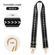 Wide Nylon Crossbody Replacement Straps For Women's Purses, Machine Washable - Multicolor - View 4