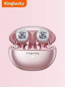 Kinglucky 夹式耳塞，开放式无线蓝牙5.4耳机，带麦克风，50小时超长续航，降噪，防水，运动耳塞，佩戴舒适，适合锻炼，兼容iOS和安卓手机，游戏耳机带扬声器和麦克风，节日礼物，情人节礼物，圣诞节礼物，秋冬季度假必备，露营旅行必备，旅行配件，露营用品