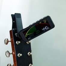1pc Professional Digital Tuner Metronome For Guitar, Violin, Bass, Ukulele - 12-Tone Equal Temperament Mode, Large Color Screen, Dual Pickup (Clip-On Vibration & Microphone) For Accurate Tuning - 黑色 - 查看 10