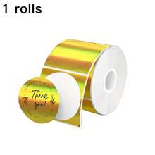 50*50mm Round Holographic Thermal Label Stickers, Shiny Self-Adhesive Label Paper, Printable/Name/Price Tags/DIY Custom Logo, Compatible With P50/M110 M221 Label Printers