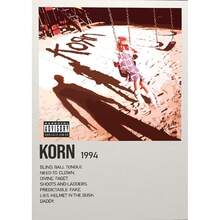 Tranh treo tường (1/3 tấm), khung tùy chọn, trang trí tường, trang trí phòng, bộ tranh áp phích ban nhạc Korn Vintage Metal, tranh nghệ thuật âm nhạc cổ điển, phù hợp cho phòng ngủ, phòng giải trí, quán bar - Tranh canvas, tranh chân dung, tranh tường Toile. - Nhiều màu - Xem 46