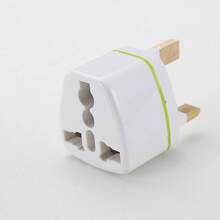 2 件英国旅行适配器，美国至英国旅行插头适配器，美国至迪拜苏格兰英国香港爱尔兰阿联酋旅行插头适配器（G 型），白色/黑色，标准（2 件装） - 彩色 - 查看 8