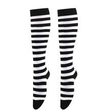 2 Pairs Striped Knee-High Socks, Cosplay Socks, Breathable Non-Slip, Suitable For Party Costumes