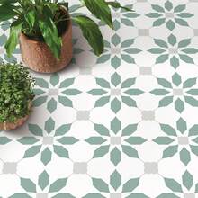 10/20PCS 20.32cm X 20.32cm Peel Off Adhesive Tiles, Self-Adhesive DIY Vinyl Flooring, Detachable Waterproof Tile Stickers, Suitable For Bathrooms, Kitchens, Stairs, Living Rooms, Bedrooms - Multicolor - View 2