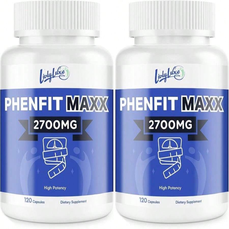 LivLyLuxe PhenFit-Maxx Weight Loss Supplement - Appetite Suppressant And Diet Pills - Metabolism Booster With CLA, L-Carnitine, Weight Loss Supplements For Women And Men - Flavor NameB - 查看 1