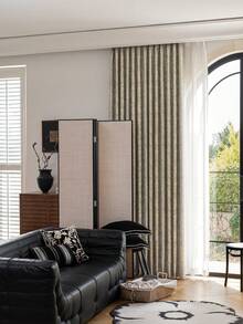 1 件装高档提花遮光窗帘，适用于豪华客厅、卧室、别墅阳台，高品质遮光窗帘，长 84 英寸