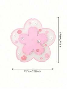 1/2/4pcs Cherry Blossom Silicone Cup Coaster PVC Dining Table Heat Insulation Pad Bowl Pad - Nhiều màu - Xem 3