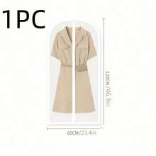 1-5 piezas Funda protectora transparente y gruesa de PEVA lavable, Funda para traje/chaqueta, Bolsa colgante antipolvo, Funda para vestido de novia, Bolsa colgante de almacenamiento para armario - Multicolor - Ver 16