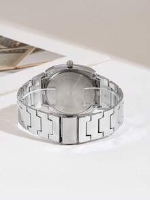 Reloj de cuarzo con esfera de panda de 3 ojos y correa ajustable con cuentas, adecuado para hombres y mujeres