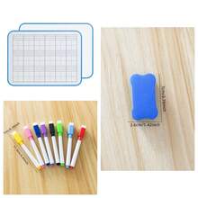 22.5*30cm One Side Of The Field Grid One Side Of The Blank Writing Board Special Double-Sided Drawing Board Home Desktop Erasable Small Whiteboard