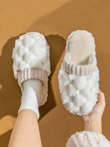 保暖室内拖鞋，防滑鞋底家居拖鞋，适合冬季、产后、情侣使用