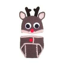 1 Set Handmade Crochet Witch Costume For Newborn Baby, Photography Prop For Halloween