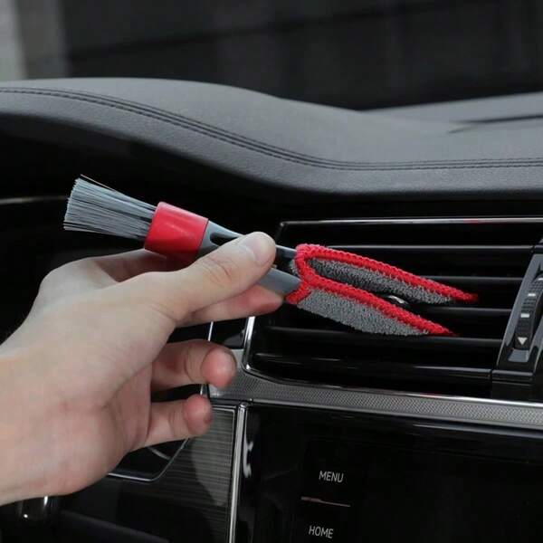 1 pieza Cepillo de limpieza para lamas, herramienta de limpieza para salida de aire acondicionado de coche, cepillo multiusos para polvo, accesorios de coche, cepillo multiusos para interior