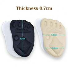 4 Packs Forefoot Shoe Metatarsal Pad, Foot Ball Sponge Pad Inserted Into Insole, Shoes Too Large, Relieve Foot Pain, Suitable For Both Men And Women, - Apricot - View 4