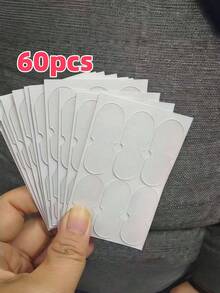 60 Pezzi toppe per orecchie da fata invisibili, toppe di supporto anti-allergia, adatti per il cosplay e la modellazione del viso. Raddrizzatore verticale trasparente adatto sia per uomini che per donne. toppe per sollevamento orecchie da fata ipoallergenica invisibile in silicone, toppe per sollevamento orecchie anti-cedimento trasparente, adatta per cosplay, ruoli e feste.