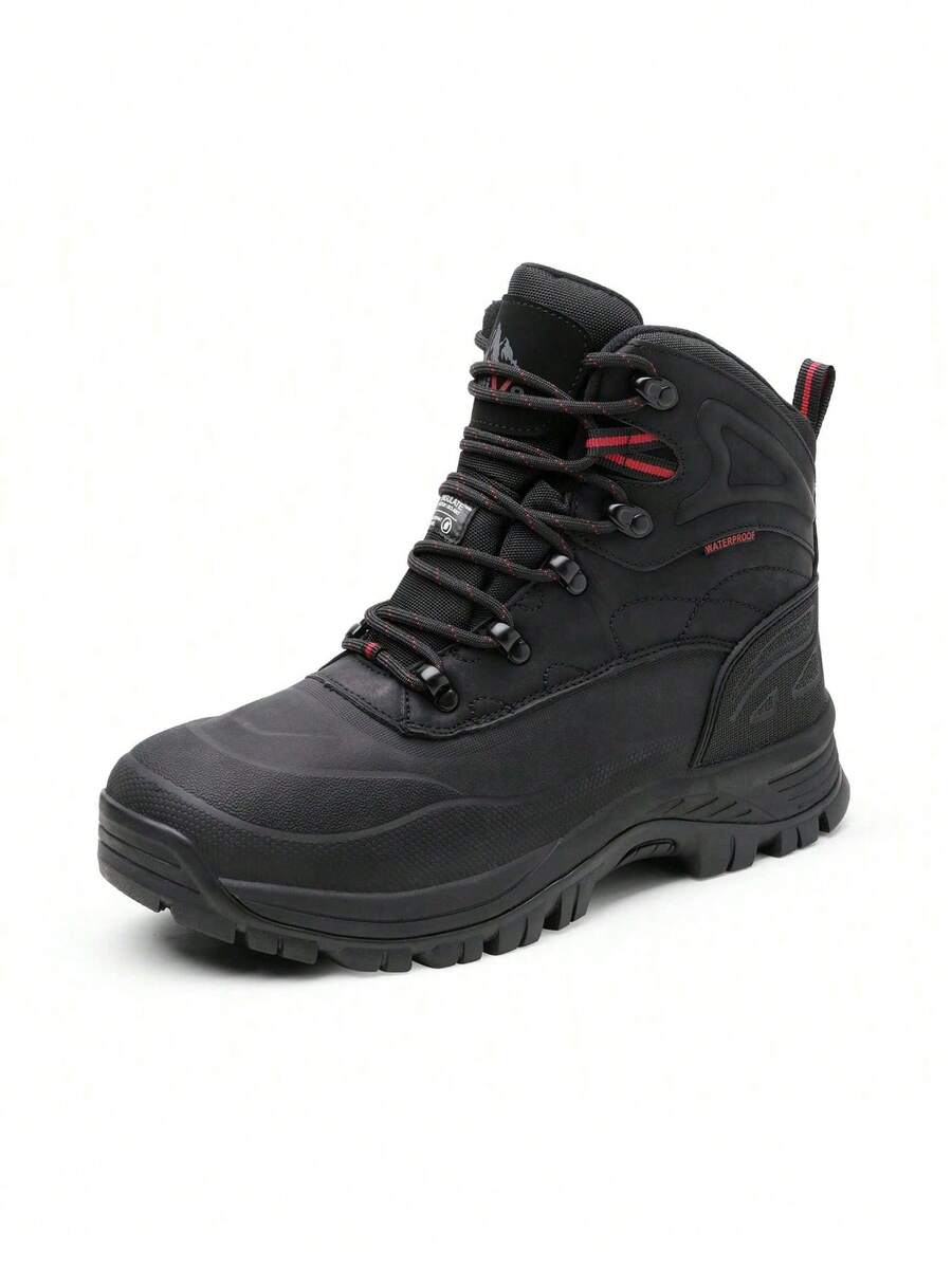 Men's Insulated Waterproof Construction Hiking Winter Snow Boots