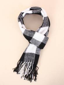 1 Set Kids' Knitted Hat & Gloves Set – Pom - Pom Decor, Contrast Cuff Design, Soft Warm For Winter Outdoor