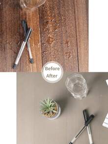 1 Roll 11.8*39.4inch Kitchen Shelf Liner,Non-Adhesive Easy To Cut Drawer Liner,Khaki Waterproof Oil-Proof Refrigerator Liner. - Khaki - View 5