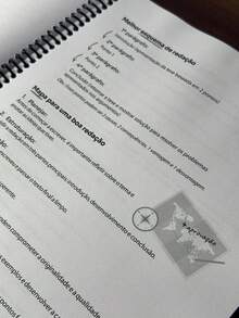 Caderno de Treino de Redação – 100 Folhas A4 com Dicas, Exercícios e Temas - Livro único - Visão 6