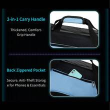 1pc Foldable Large Capacity Fashion Breathable Pet Outdoor Sling Bag, Suitable For Medium/Small Cats & Dogs Outdoor Activities