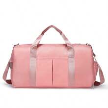 1PC运动健身包女干湿分离游泳训练包短途旅行行李包手提包男包单肩旅行包瑜伽包衣物收纳包大容量独立鞋仓 - 彩色 - 查看 18