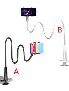 1 件 360 度旋转床头手机支架，适用于智能手机、平板电脑、直播、桌面安装手机支架配件 Nan 360° 旋转
