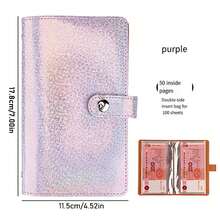 New Banknote Storage Book For 2025. The Material Is Made Of PU, Which Can Accommodate 100 Banknotes For Storage. It Comes With One A6 Large Capacity Cash Storage Book, Which Includes Photos Of Banknotes, Stamps, And Bank Cards. Comes With 50 Best Gifts For Various Festivals