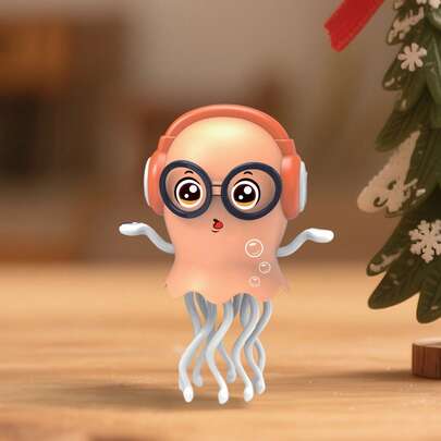 Stress-Relieving Music Toy - Fun Electric Magic Dancing Octopus (No Battery, Requires 3 AA Batteries To Use)
