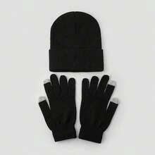 1-4顶纯色针织帽，女士日常佩戴，理想礼物，冬季配饰，滑雪装备，简约设计，舒适面料，户外爱好者，节日配饰，时尚头饰，经久耐用，户外爱好者必备，圣诞节最佳礼物 - 彩色 - 查看 7