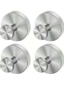 4 Ganci con ventosa per bagno, carico massimo 5 kg, portasciugamani riutilizzabili, ventosa senza foratura, gancio da parete, gancio multifunzione resistente per accappatoio, spugna