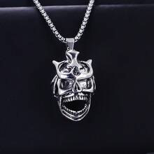 قلادة صليب من الفولاذ المقاوم للصدأ بسلسلة حديدية هيب هوب لا تبهت، قلادة للرجال والنساء، إكسسوارات شخصية، هدايا للأعياد مثل عيد الميلاد وعيد الهالوين، هدايا للأحباء والصديقات والآباء والأصدقاء الذكور