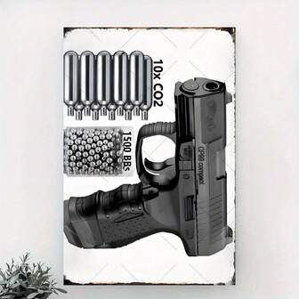 Señal de metal de 20,32 x 30,48 cm - La precisión captura el poder y la precisión, señal duradera para aventuras al aire libre y competiciones, ideal para entusiastas de las armas, exhibición de equipos de rifle de aire de alto nivel, material resistente a la intemperie