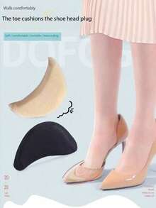 2pcs/4pcs Women's Sponge Forefoot Inserts To Relieve Pain, Reduce Shoe Size And Enhance Fit, Comfort And Protection For High-Heeled Shoes