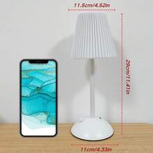 1 Stück 3-farbige, berührungsempfindliche, kabellose Lampe - skandinavischer Minimalist Stil, Helligkeit durch Langdruck einstellbar, geeignet für Schlafzimmer, Wohnzimmer, Esszimmer und Partys