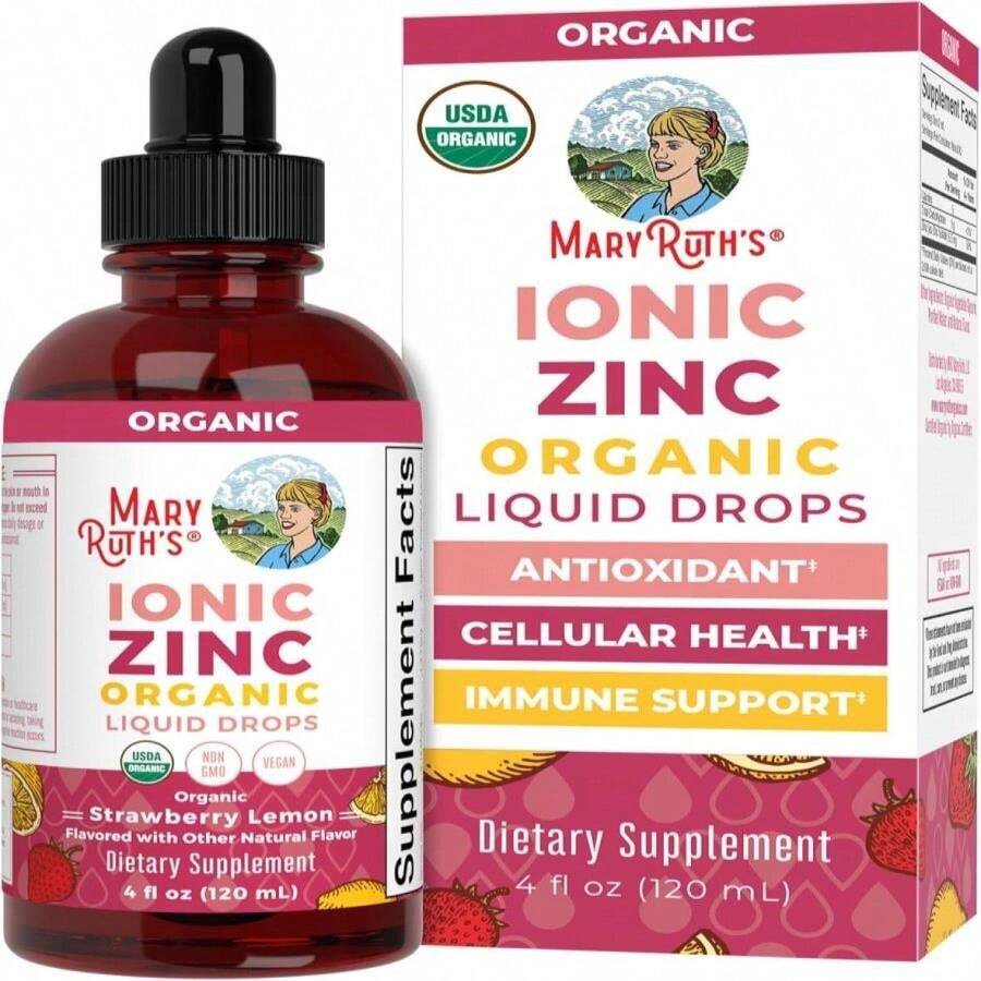 MaryRuth Organics Organic Strawberry Lemon Ionic Zinc, 4 FZ - 白色的 - 查看 1