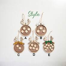 Personalized Family Christmas Ornament,Wooden Family Ornament,Family Name Ornament,Christmas Tree Hanging Ornament,Holiday Decor,Family Gift,Elegant Living,Artful Living - Multicolor - View 5