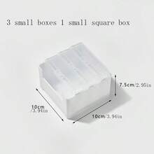 1PC Data Cable Storage Box Set, Utility Drawer Storage, Household Multi-Functional Grid Card Nail Art Organizer Box, Suitable For Bedroom, Living Room, Bathroom Data Cable, Beauty Storage And Organization, National Day Must-Have Goods, Portable Storage Box - Multicolor - View 11