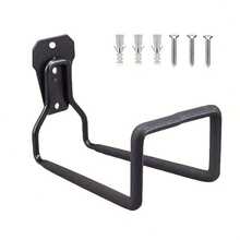 Heavy-Duty Metal Garden Hose Holder - Wall-Mounted Coil Organizer For Garden Hoses, Cables & Tools, Space-Saving Design For Outdoor, Lawn, Garage & Yard, Easy Installation, Durable Black Finish, Garden Organizers And Storage, Robust Construction - 1pc - 查看 9